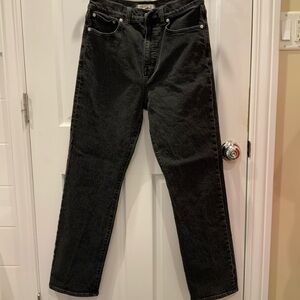 Madewell 5-pocket High-Rise ‘90s Straight Black Wash Jean